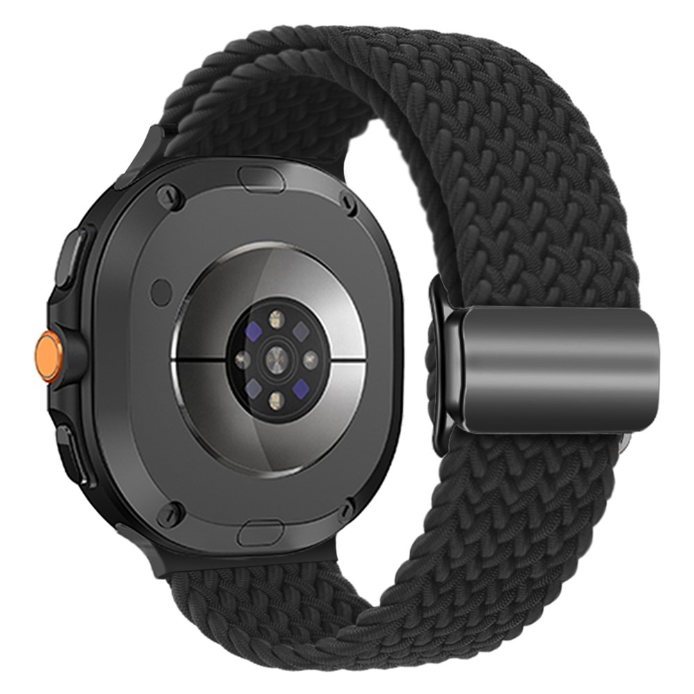 Clasp nylonový řemínek na Samsung Galaxy Watch8 Classic 46mm/Watch8 44mm/40mm - černý