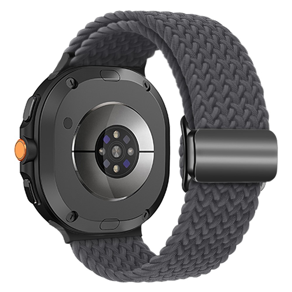 Clasp nylonový řemínek na Samsung Galaxy Watch8 Classic 46mm/Watch8 44mm/40mm - šedý