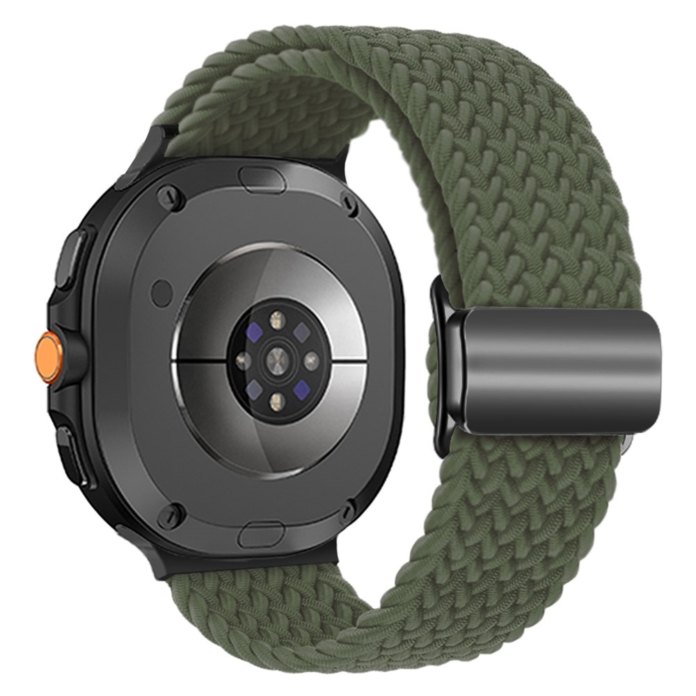 Clasp nylonový řemínek na Samsung Galaxy Watch8 Classic 46mm/Watch8 44mm/40mm - zelený