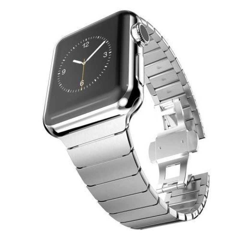 Classic stylový ocelový řemínek na Apple Watch 38mm - stříbrný