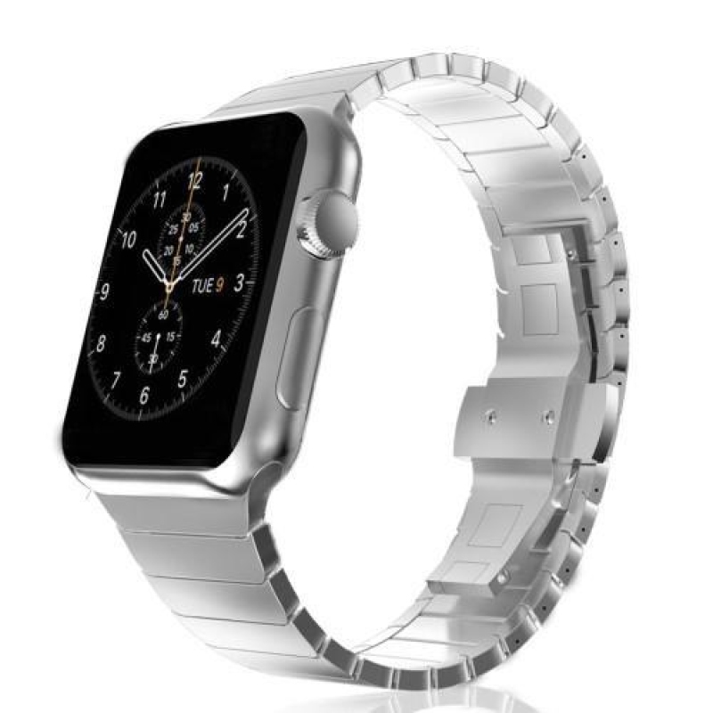 Classic stylový ocelový řemínek na Apple Watch 38mm - stříbrný