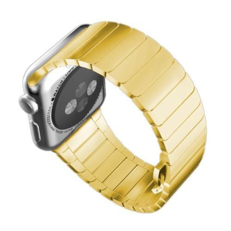 Classic stylový ocelový řemínek na Apple Watch 38mm - zlatý