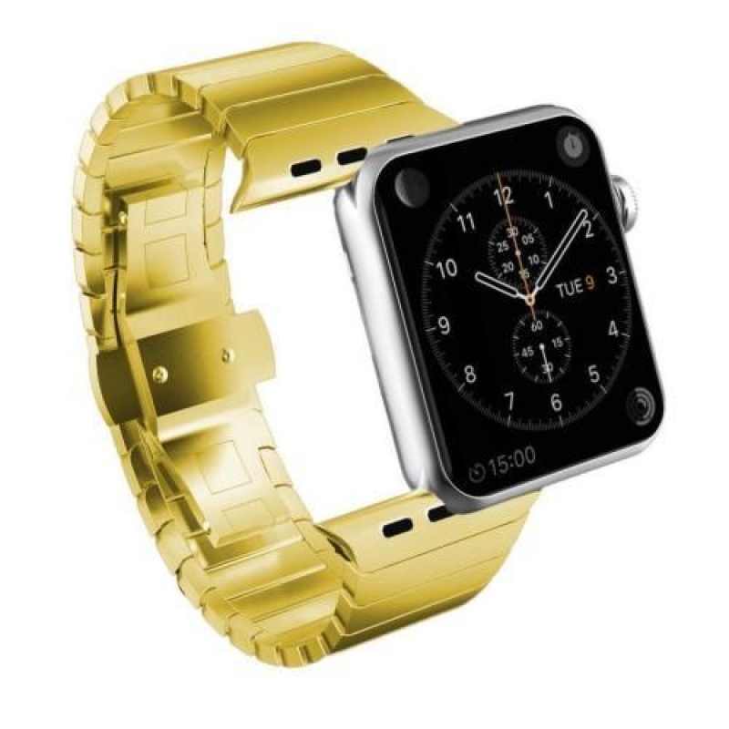 Classic stylový ocelový řemínek na Apple Watch 38mm - zlatý