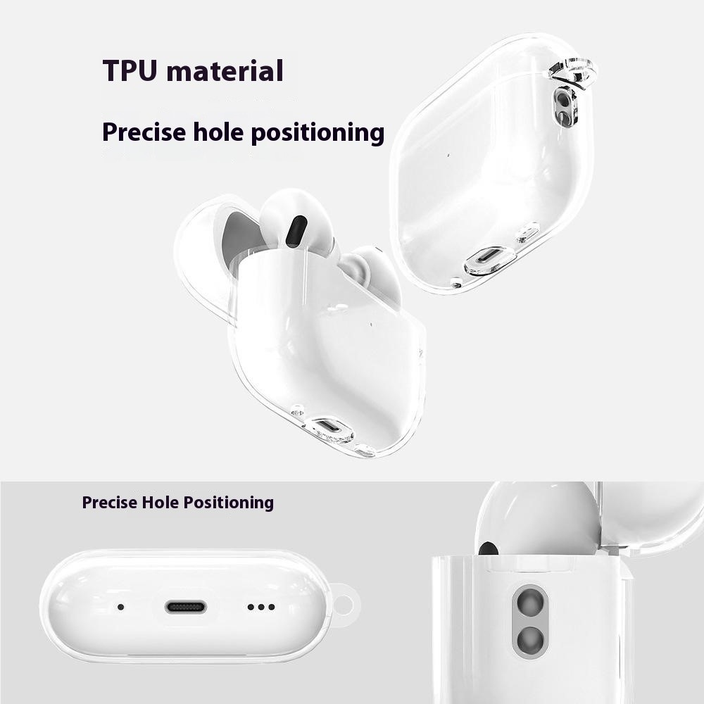Clear gelový obal na Apple AirPods Pro 3 - průhledný