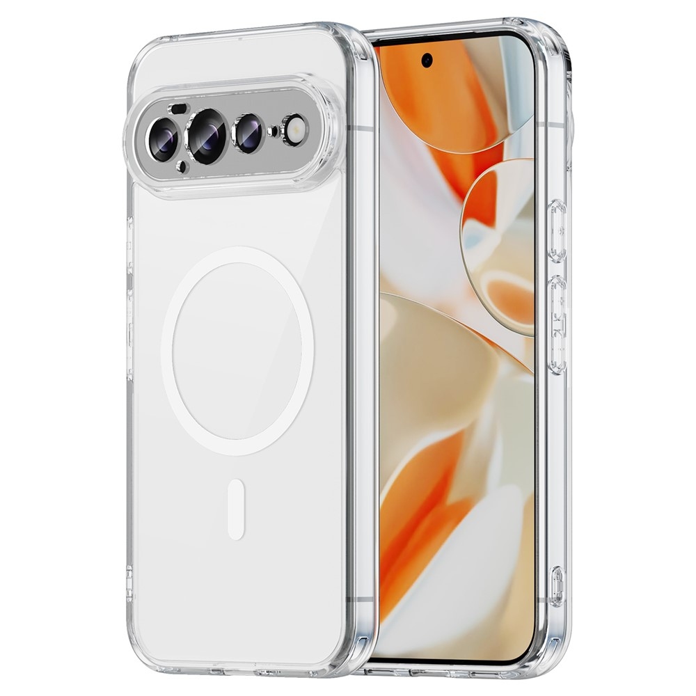 Clear gelový obal s pevnými zády a MagSafe na Google Pixel 11 Pro - průhledný