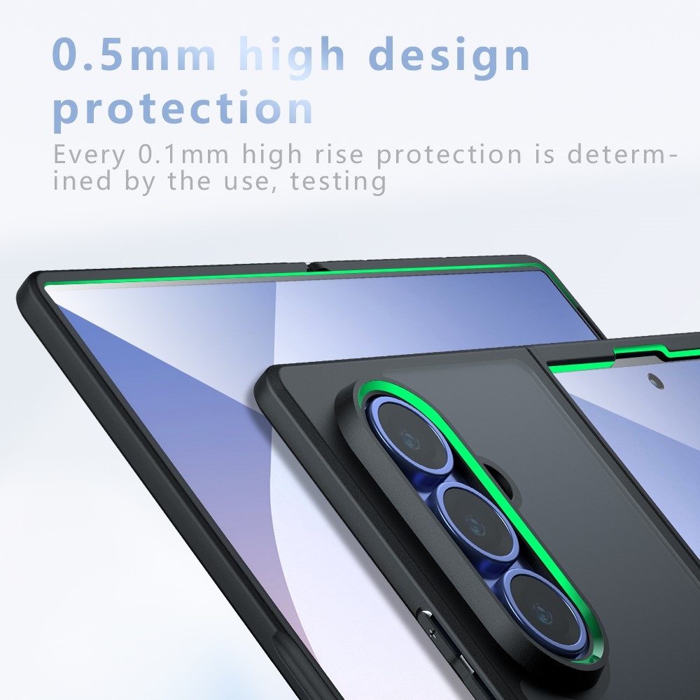 Clear gelový obal s pevnými zády a MagSafe na Samsung Galaxy Z Fold8 Ultra 5G - průhledný