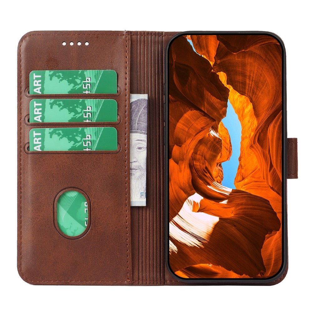 Closure knížkové pouzdro na Samsung Galaxy A27 - hnědé