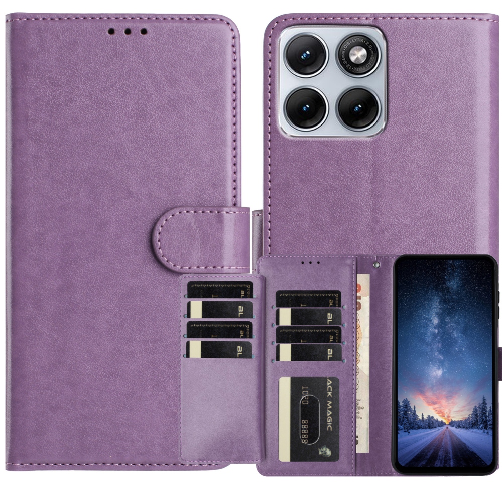 Clots knížkové pouzdro na Motorola Edge 70 Fusion 5G - fialové