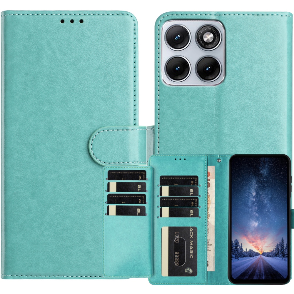 Clots knížkové pouzdro na Motorola Edge 70 Fusion 5G - modrozelené