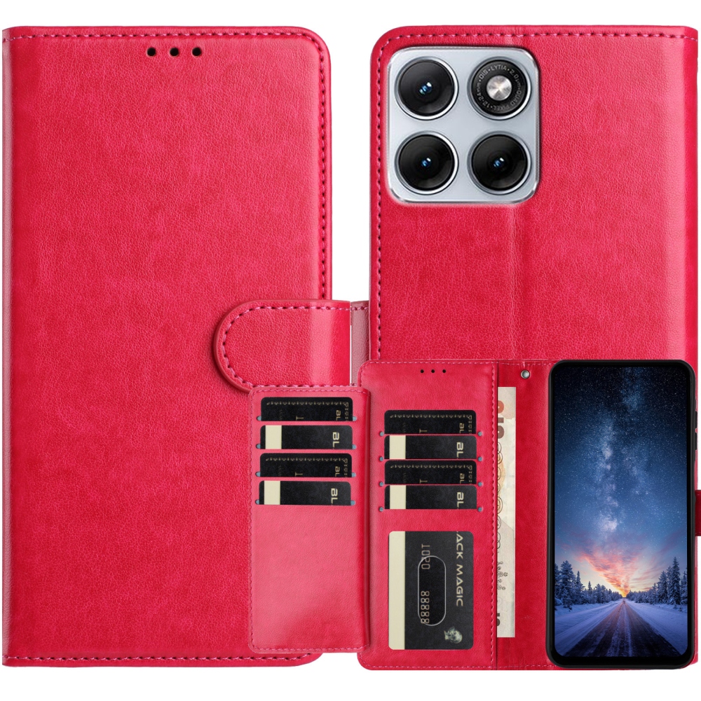 Clots knížkové pouzdro na Motorola Edge 70 Fusion 5G - rose