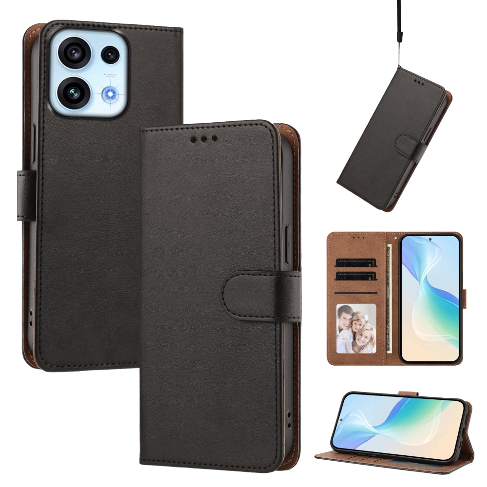 Clots knížkové pouzdro na Oppo Reno 16 FS 5G - černé