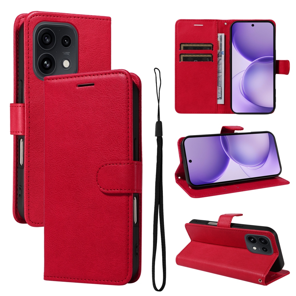 Clots knížkové pouzdro na Oppo Reno 16 Pro 5G/Oppo Reno 16 5G - červené