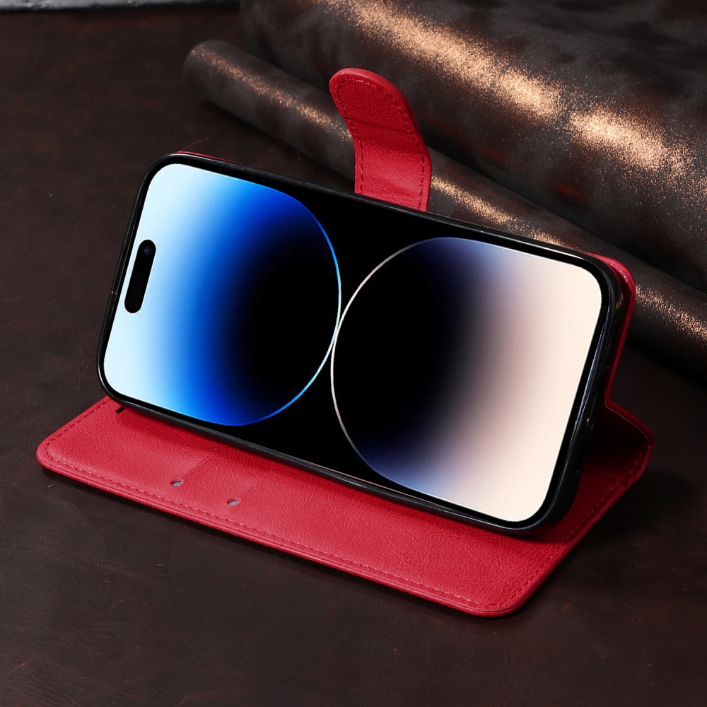 Clots knížkové pouzdro na Oppo Reno 16 Pro 5G/Oppo Reno 16 5G - červené