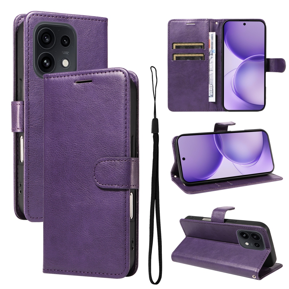 Clots knížkové pouzdro na Oppo Reno 16 Pro 5G/Oppo Reno 16 5G - fialové