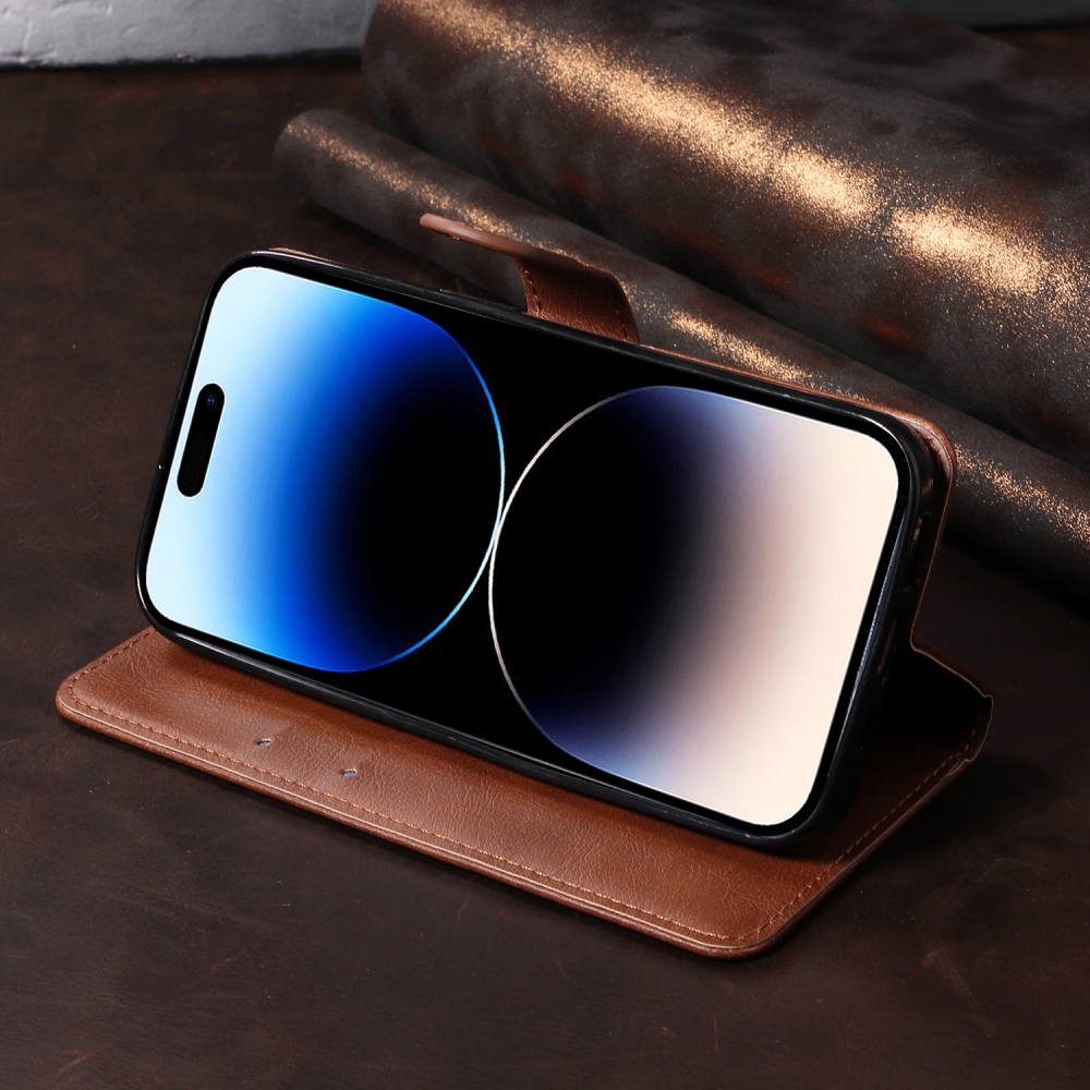 Clots knížkové pouzdro na Oppo Reno 16 Pro 5G/Oppo Reno 16 5G - hnědé