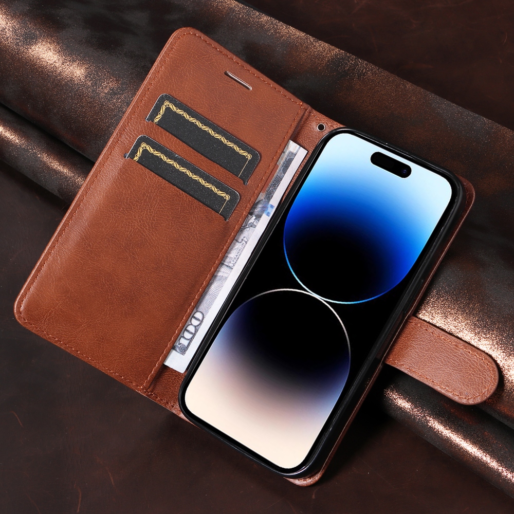 Clots knížkové pouzdro na Oppo Reno 16 Pro 5G/Oppo Reno 16 5G - hnědé