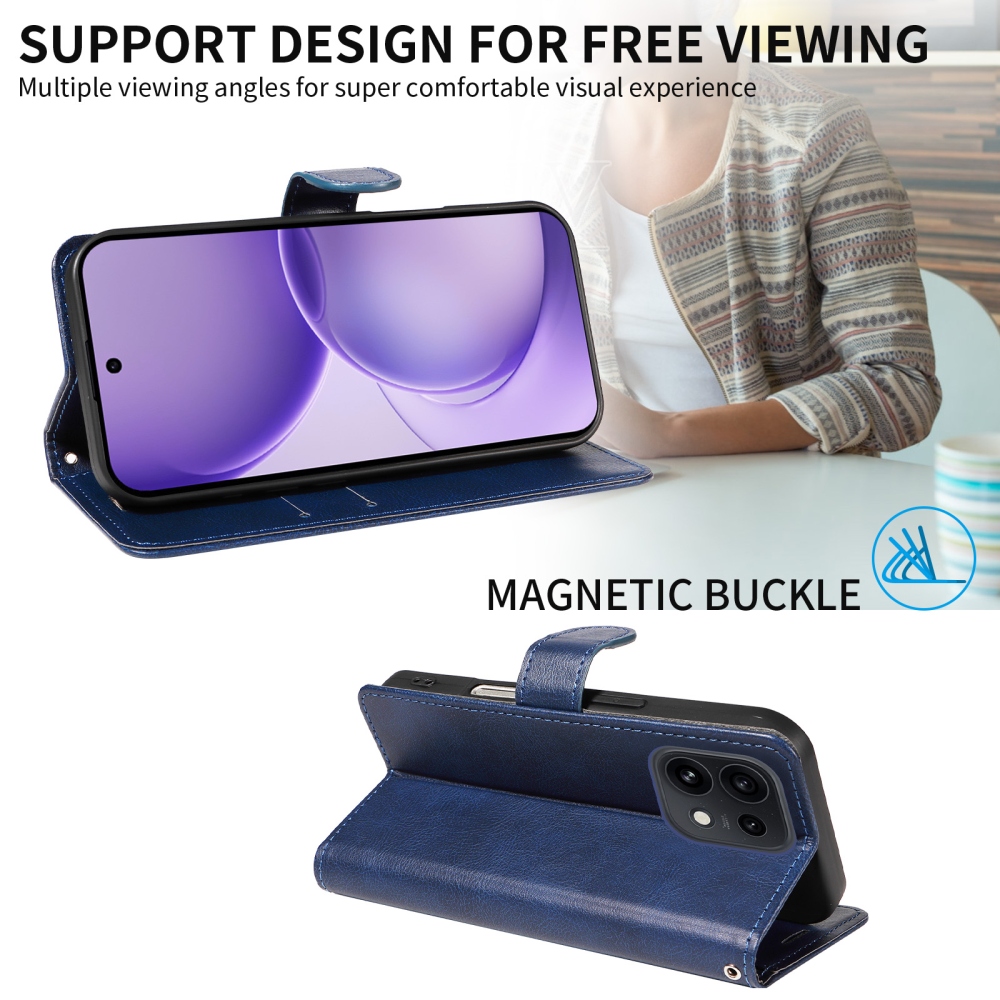 Clots knížkové pouzdro na Oppo Reno 16 Pro 5G/Oppo Reno 16 5G - modré