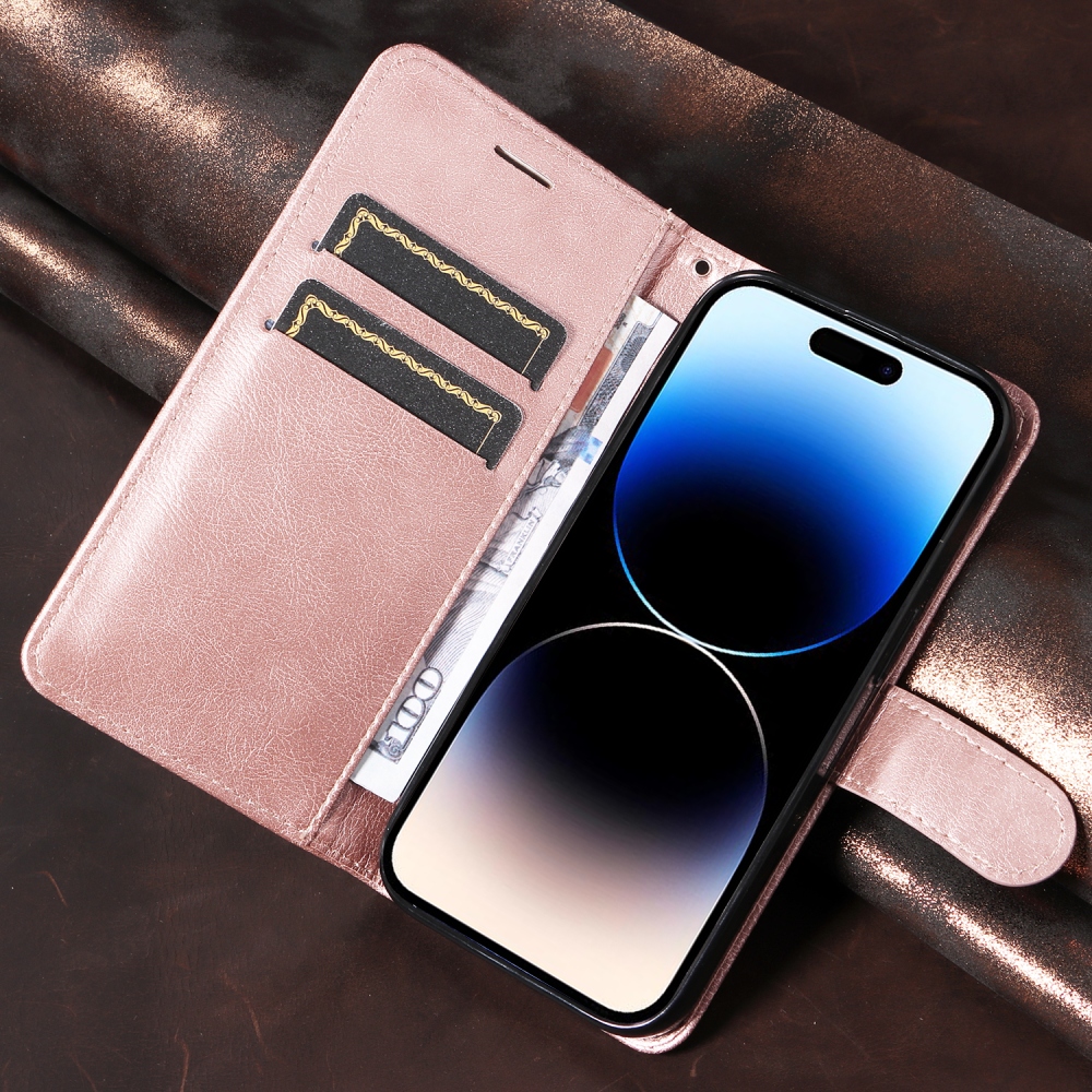 Clots knížkové pouzdro na Oppo Reno 16 Pro 5G/Oppo Reno 16 5G - růžové