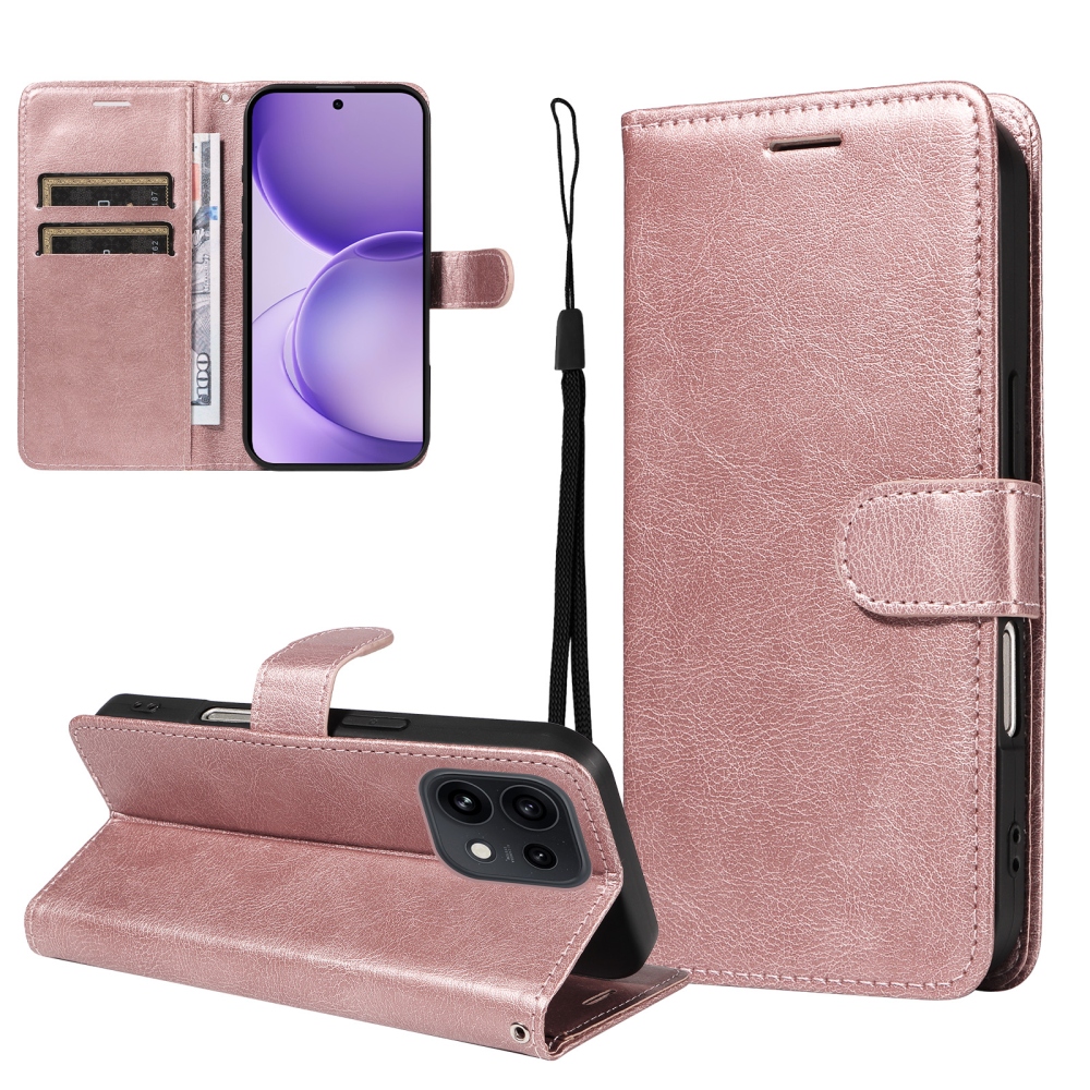 Clots knížkové pouzdro na Oppo Reno 16 Pro 5G/Oppo Reno 16 5G - růžové