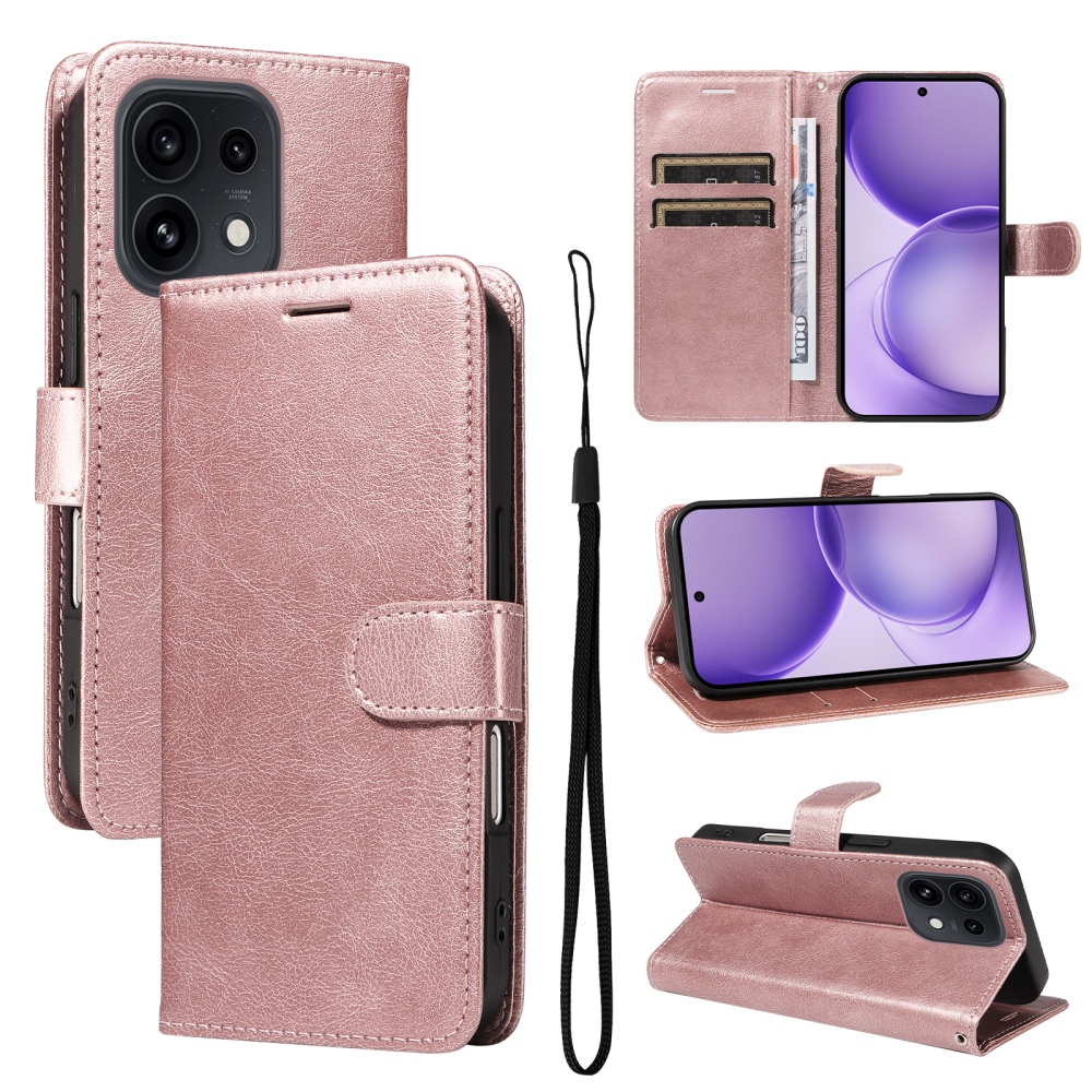 Clots knížkové pouzdro na Oppo Reno 16 Pro 5G/Oppo Reno 16 5G - růžové