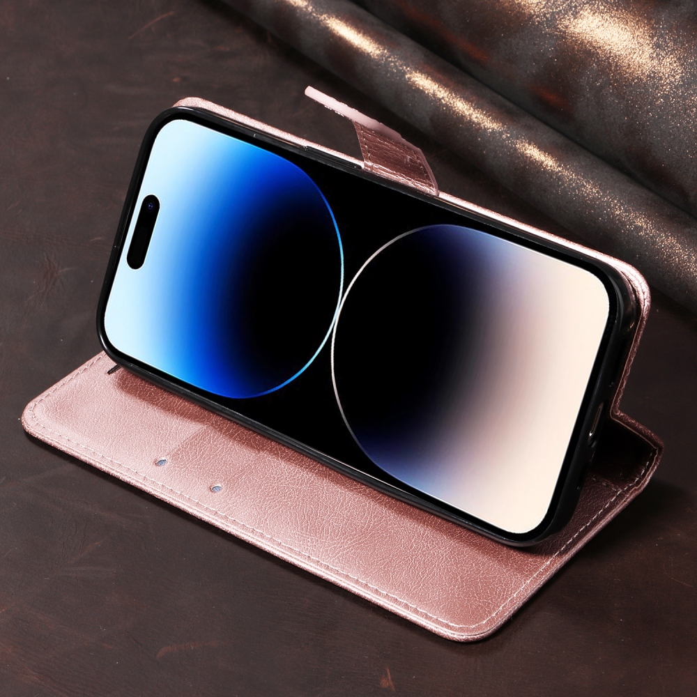Clots knížkové pouzdro na Oppo Reno 16 Pro 5G/Oppo Reno 16 5G - růžové