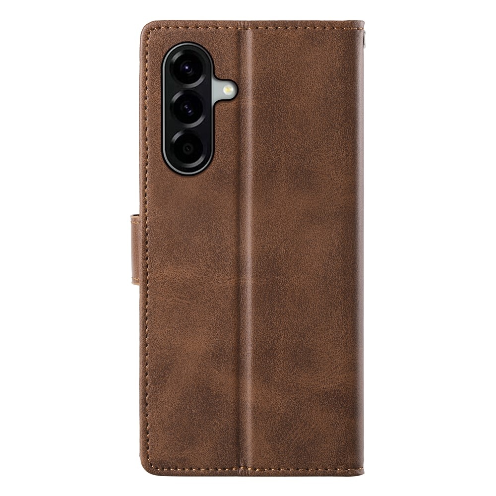 Clots knížkové pouzdro na Samsung Galaxy A37 5G - hnědé