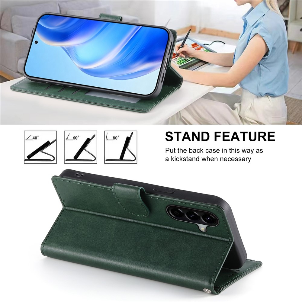 Clots knížkové pouzdro na Samsung Galaxy A57 5G - zelené