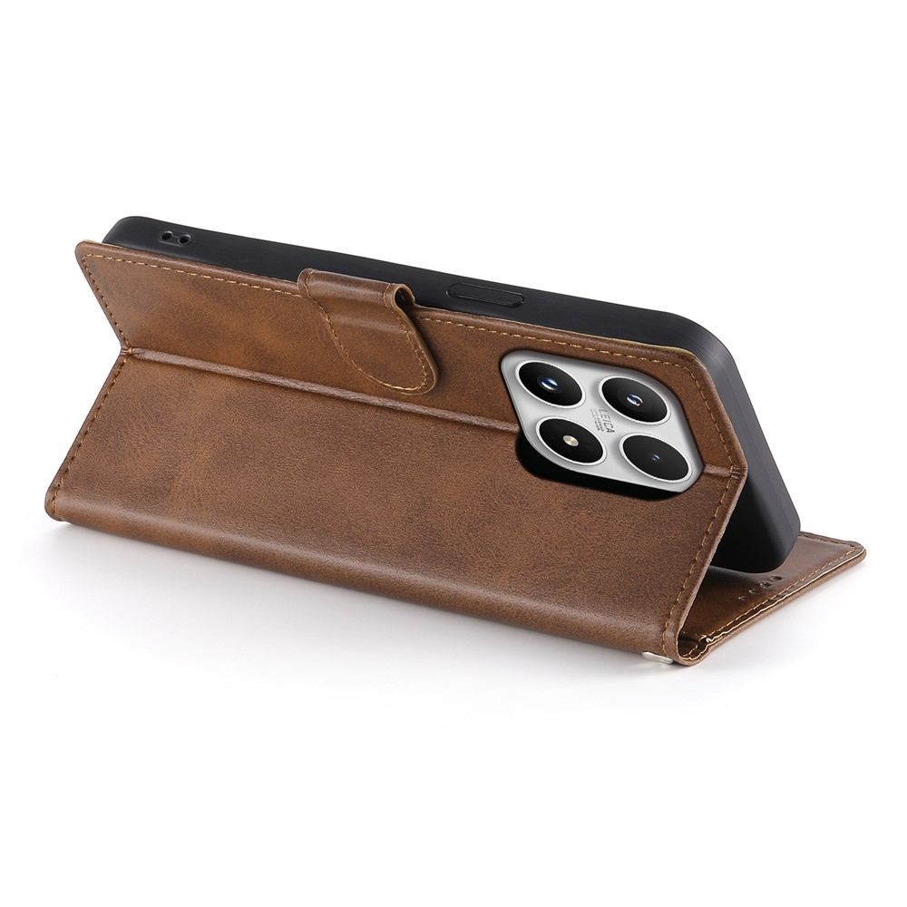 Calf knížkové pouzdro na Xiaomi 17 - hnědé