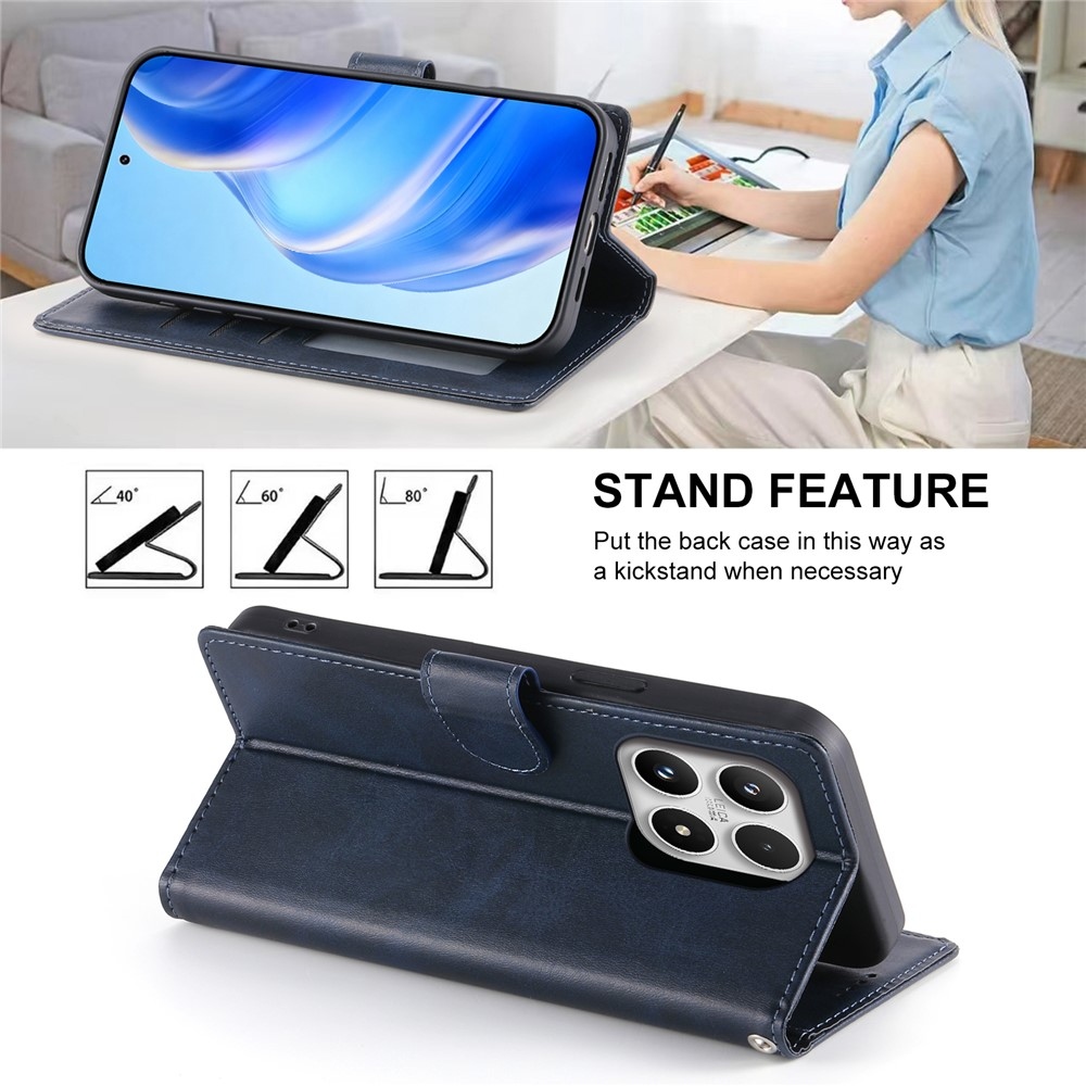 Calf knížkové pouzdro na Xiaomi 17 - modré