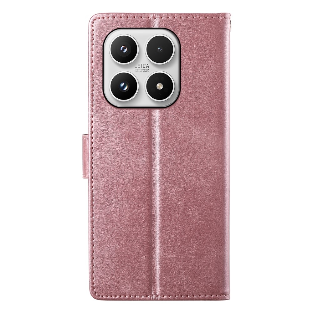 Calf knížkové pouzdro na Xiaomi 17 - růžové