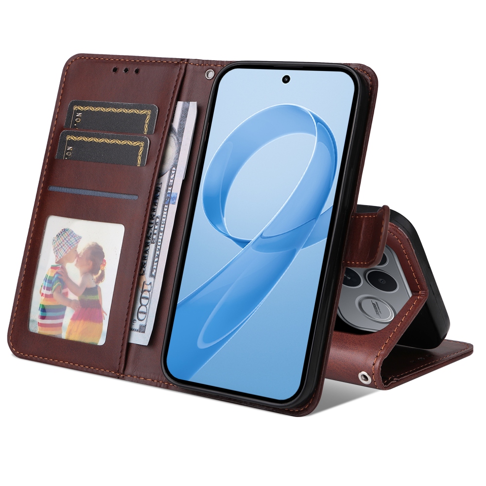 Clots knížkové pouzdro na Xiaomi Poco F8 Ultra 5G - hnědé