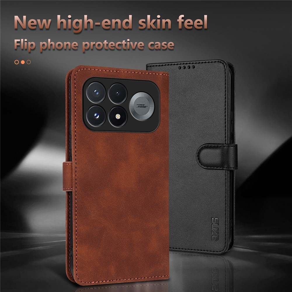 Clots knížkové pouzdro na Xiaomi Poco F9 Ultra 5G - hnědé
