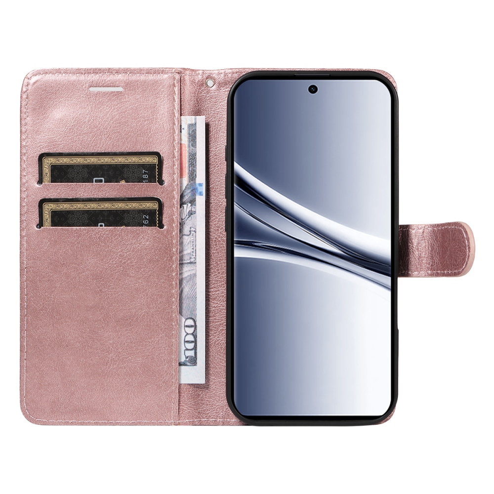 Clots knížkové pouzdro na Xiaomi Poco M8 5G/Redmi Note 15 5G/Note 15 4G - růžovozlaté