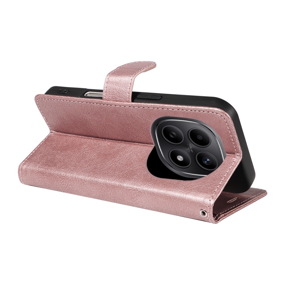 Clots knížkové pouzdro na Xiaomi Poco M8 5G/Redmi Note 15 5G/Note 15 4G - růžovozlaté