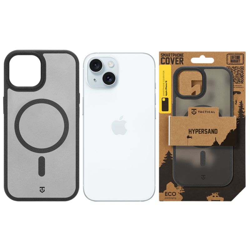Tactical MagForce Hypersand Kryt pro Apple iPhone 15 Asphalt
