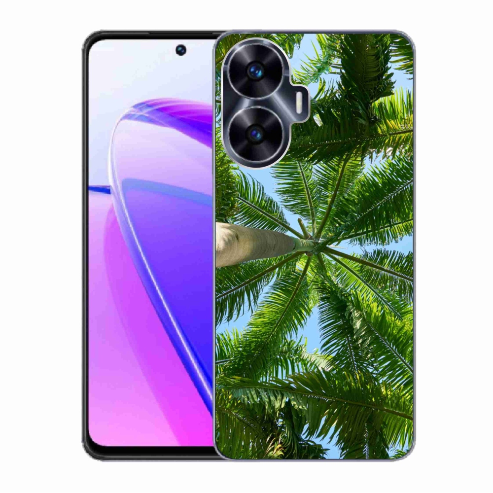 Gelový kryt mmCase na Realme C55 - palmy