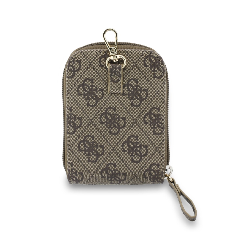 Guess Crossbody Popruh PU 4G Metal Logo + Peněženka Brown