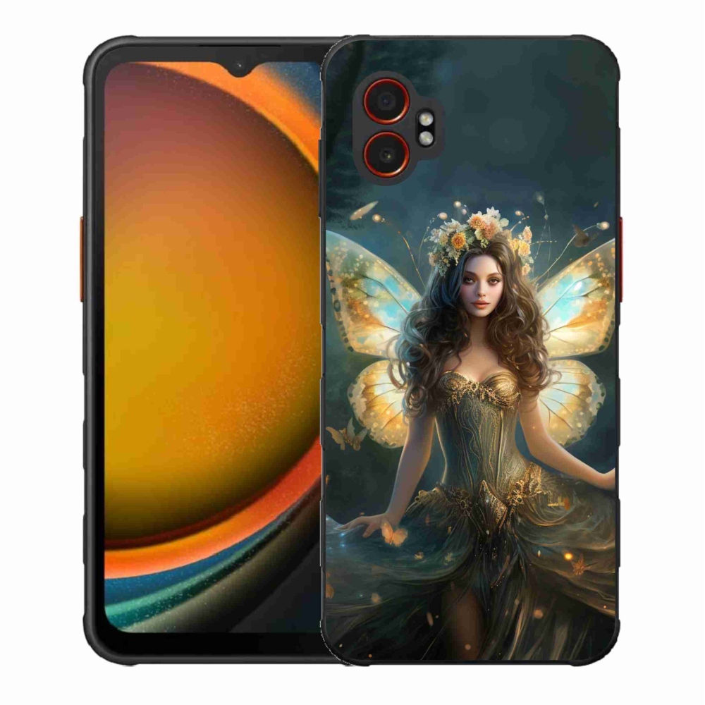 Gelový kryt mmCase na Samsung Galaxy Xcover 7 Pro - motýlí žena