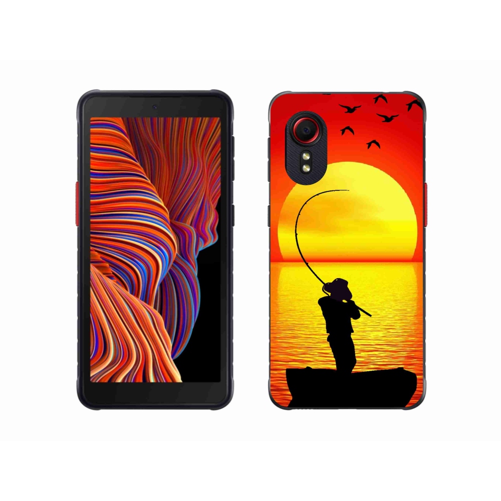 Gelový kryt mmCase na Samsung Galaxy Xcover 5 - rybaření