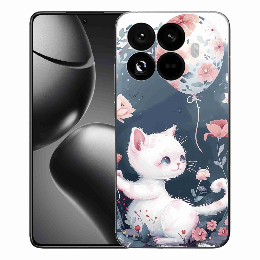 Gelový kryt mmCase na Xiaomi 15T Pro - kotě s balónkem