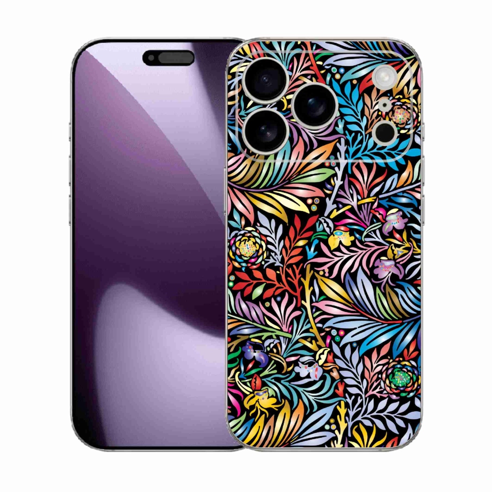 Gelový kryt mmCase na iPhone 17 Pro - květiny 5