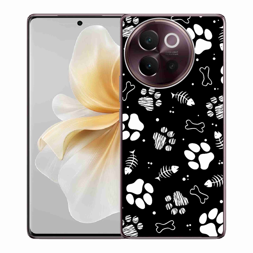 Gelový kryt mmCase na Vivo V40 Lite 5G - psí tlapky