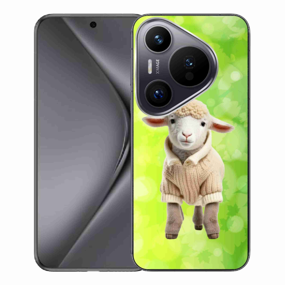 Gelový kryt mmCase na Huawei Pura 70 Pro - jehně ve svetru