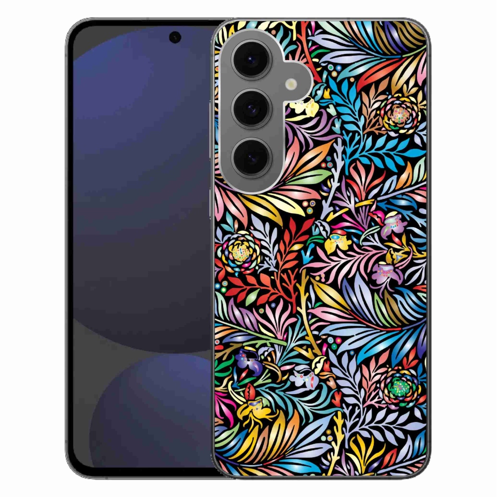 Gelový kryt mmCase na Samsung Galaxy S24 FE - květiny 5