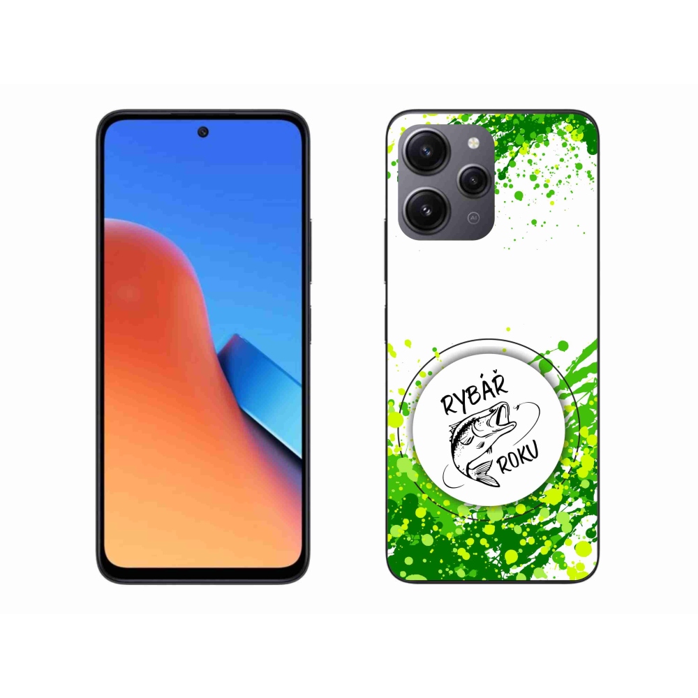 Gelový kryt mmCase na Xiaomi Redmi 12 - rybář roku bílé pozadí