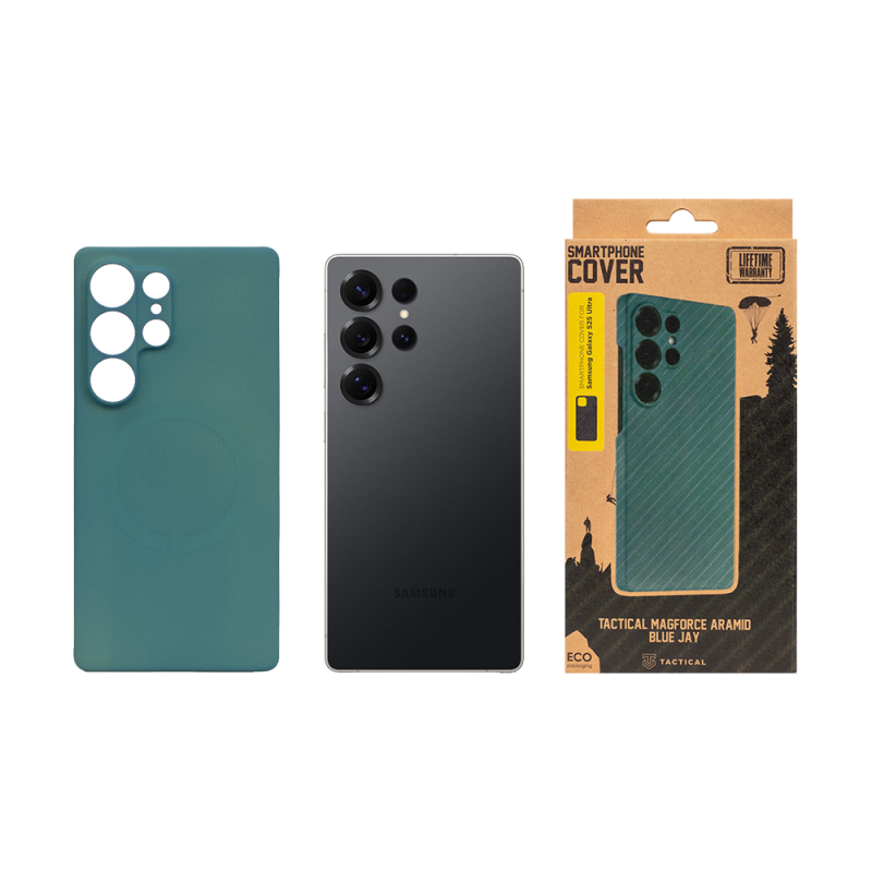 Tactical MagForce Aramid Kryt pro Samsung Galaxy S25 Ultra Blue Jay