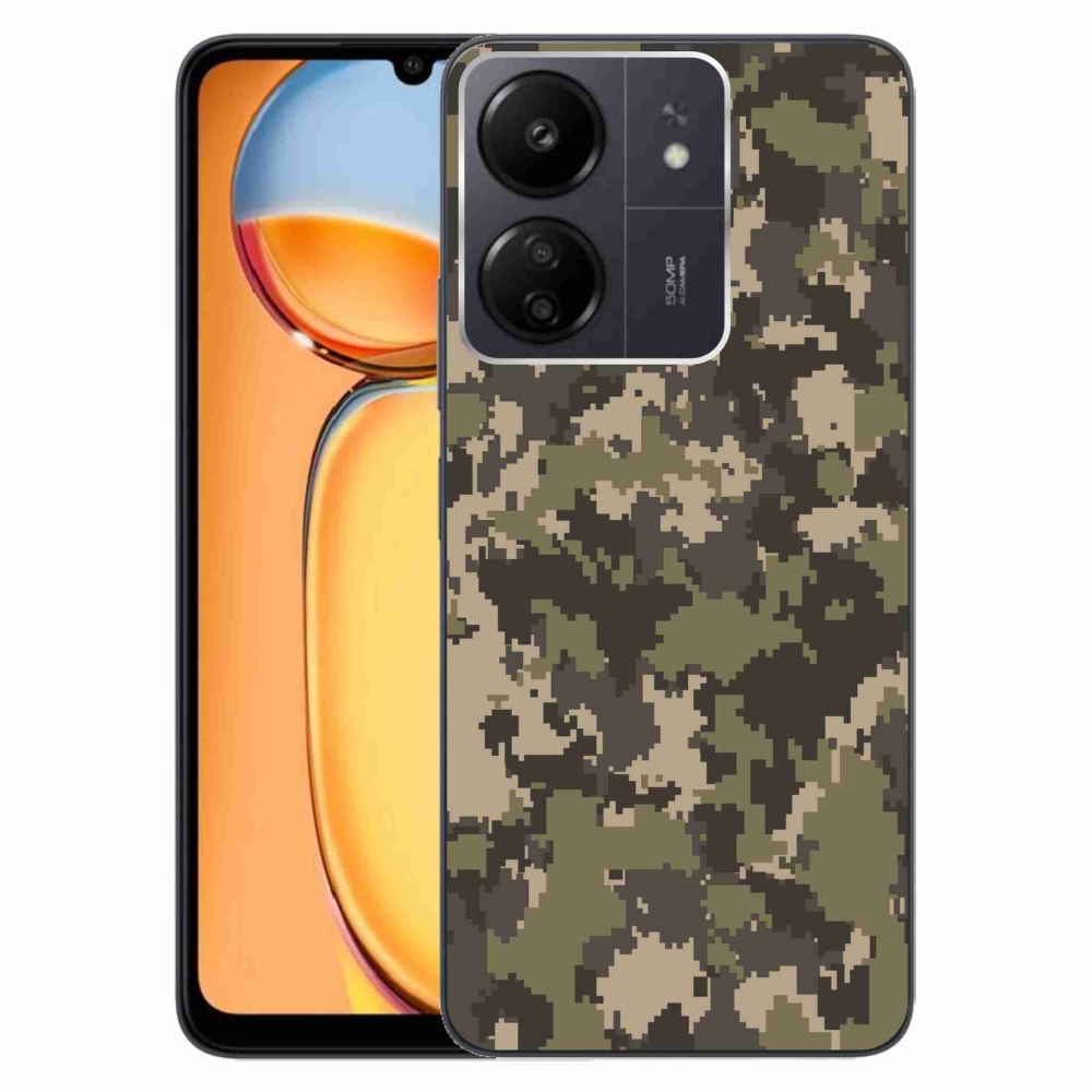 Gelový kryt mmCase na Xiaomi Poco C65/Redmi 13C - maskáčový vzor 12