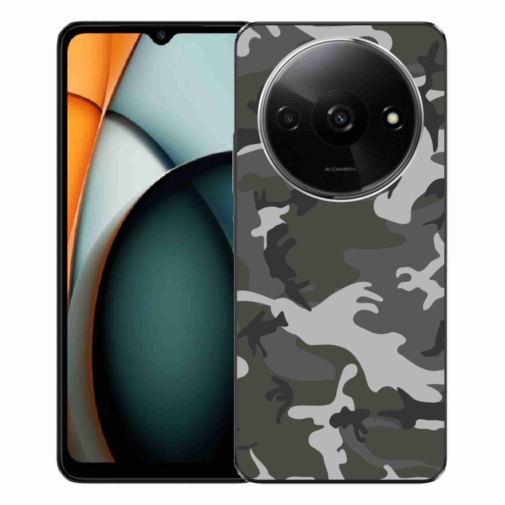 Gelový kryt mmCase na Xiaomi Redmi A3 - maskáčový vzor