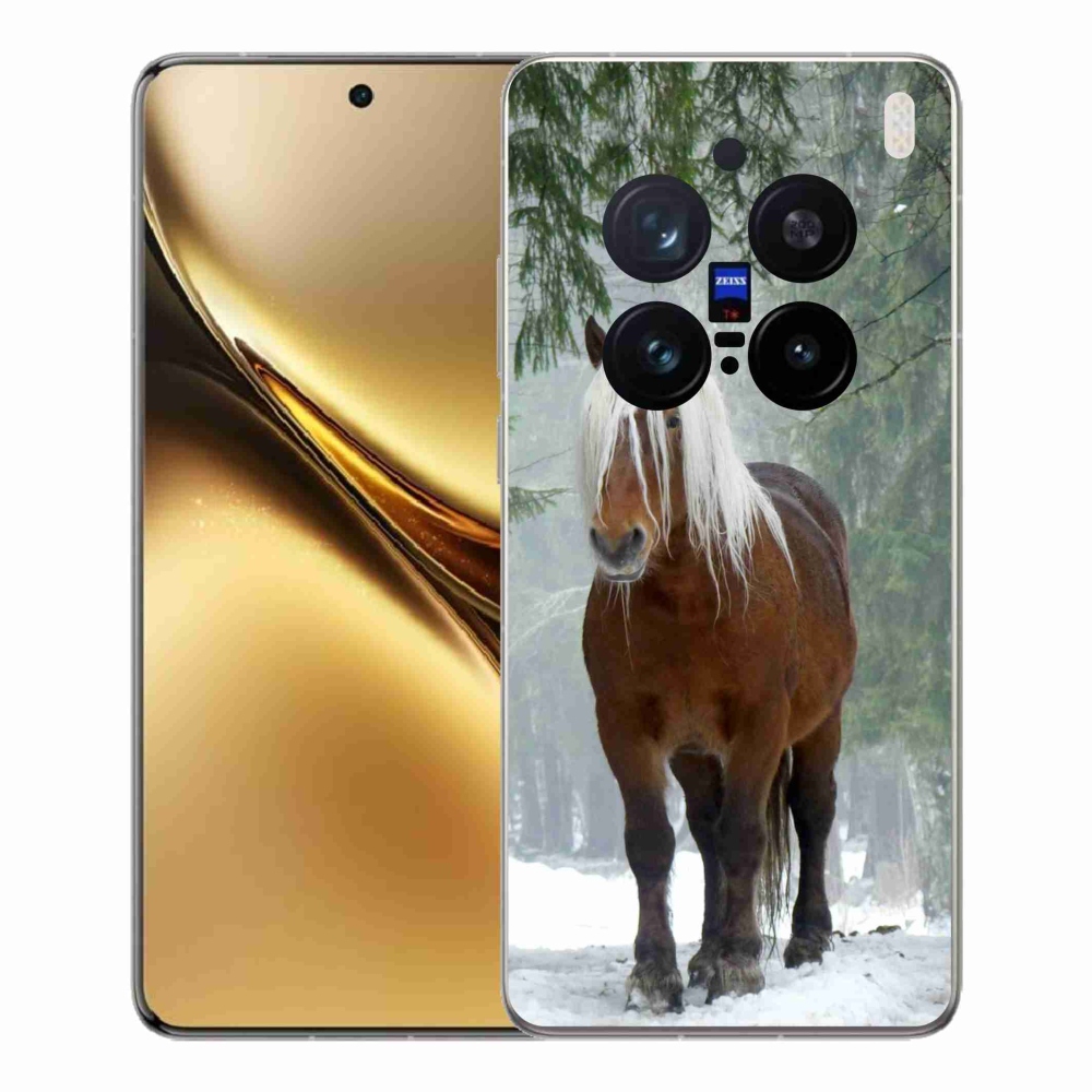 Gelový kryt mmCase na Vivo X200 Pro 5G - kůň v lese