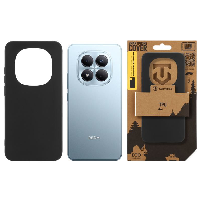 Tactical TPU Kryt pro Xiaomi Redmi Note 15 Pro 4G Black